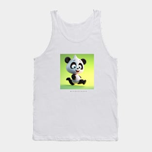 Mindfulness Bear Digital Art Tank Top